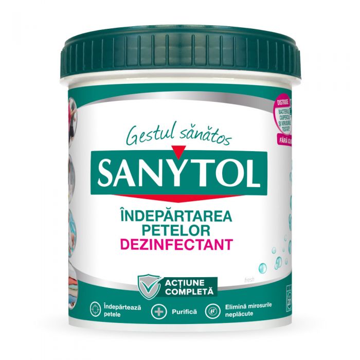 Detergenti rufe si vase Dezinfectant pudra rufe colorate 450 g Sanytol