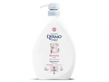  Gel de duș cu dispenser Dermomed 1 L Floare albă
