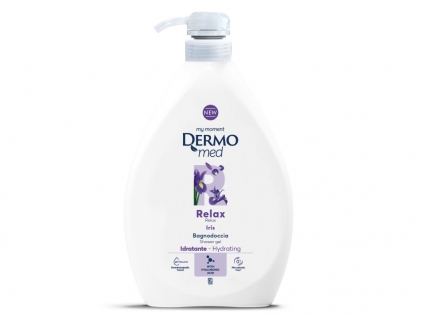 Sapun lichid, solid, dezinfectanti maini Gel de duș cu dispenser Dermomed 1 L Iris