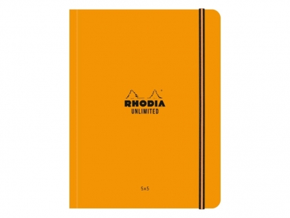 Calendare, agende, organizere Agenda nedatata A5+ matematica 60 file Rhodia Unlimited Orange