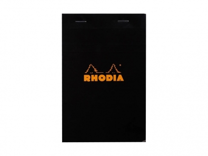 Blocnotes, caiete speciale Blocnotes A6+ matematica 80 file capsat Rhodia Basic Black