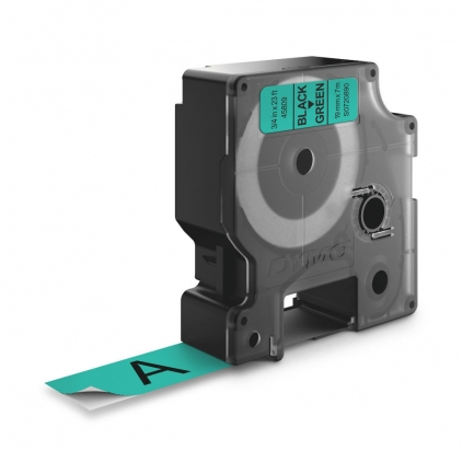Dymo - benzi, etichete, aparate de etichetat Banda D1 19mm x 7m Dymo negru / verde