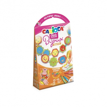 Lucru manual, craft Set creativ Create & Color Bijoux Emotics 3D Carioca
