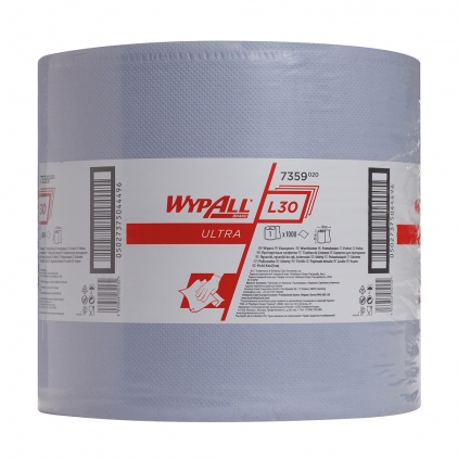 Articole menaj Lavete hartie 3 straturi albastru WypAll L30 Essential 380 m/rola Kimberly-Clark