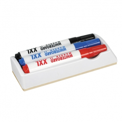 Markere tabla (whiteboard, flipchart) Kit 3 markere whiteboard ICO 11 XXL cu burete