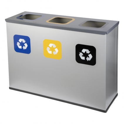 Suport plastic HoldBag+ fixare sac pentru cos gunoi colectare selectiva 2 buc/set Statie colectare selectiva Eko Station 3 x 60L