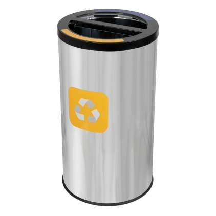 Articole menaj Cos gunoi colectare selectiva 35L x 2 compartimente inox