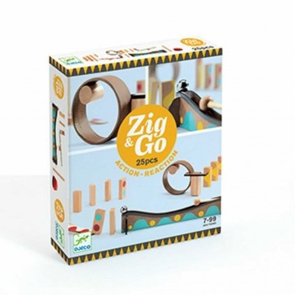 Jocuri strategie si indemanare Set de constructie trasee, 25 piese, Zig  Go, varsta 3 - 6, 6 - 9 ani, Baiat, Fata