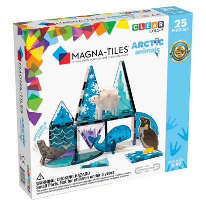 Jocuri strategie si indemanare MAGNA-TILES Arctic Animals, set magnetic, 3-9 ani