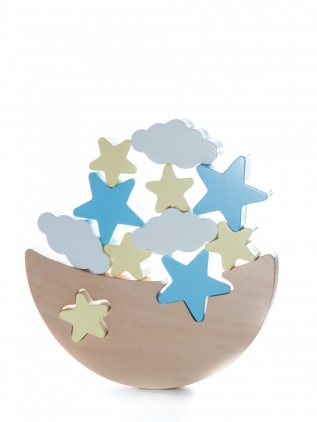 Jocuri strategie si indemanare Joc de echilibru Luna cu stele si nourasi, varsta 1 - 3, 3 - 6 ani, Baiat, Fata