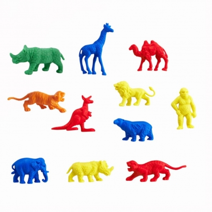 Jocuri strategie si indemanare Set pentru sortat, 120 de Animale salbatice, Edx Education, 3-7 ani