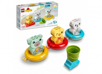 Jucarii de plus si de baie LEGO Duplo - Tren cu Animale Plutitor cod Lego 10965, varsta peste 18 luni