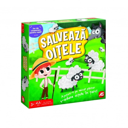Jocuri strategie si indemanare Salveaza Oitele, Joc de societate in limba romana, 3 ani+, varsta de la 3 ani la 5 ani