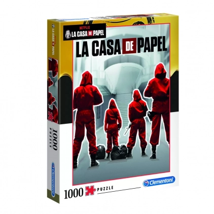 Jocuri puzzle La Casa de Papel, Money Heist, Puzzle 1000 piese, Clementoni, varsta de la 14 ani la +15 ani