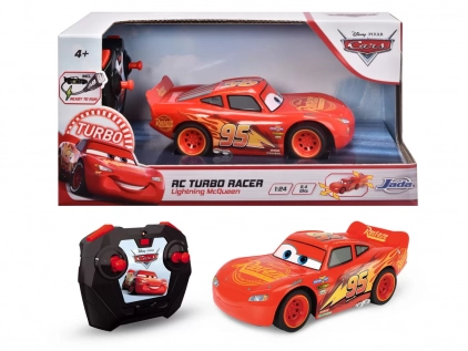 Luna cadourilor Disney Pixar Cars - masina cu telecomanda Lightning McQueen scara 1:24 Jada, varsta peste 4 ani