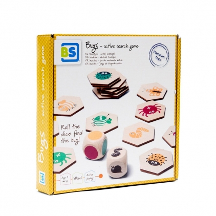 Jocuri strategie si indemanare Gaseste insectele, joc de cautare cu zaruri, 3-7 ani