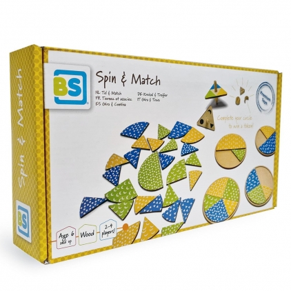 Jocuri strategie si indemanare Roteste si potriveste, joc cu spinnere, 6+ ani