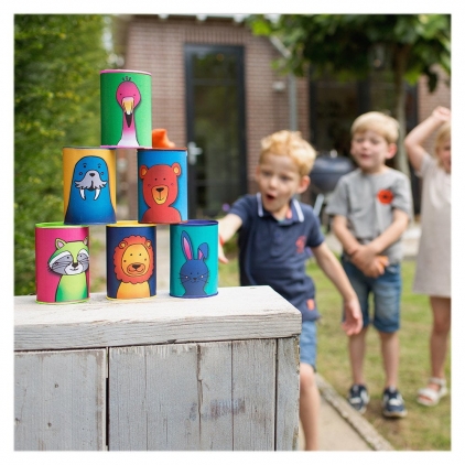 Jucarii nisip si gradina, sporturi si altele Tinteste conservele cu animale!, 3-7 ani