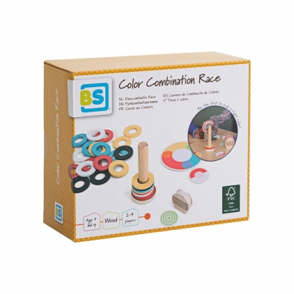 Jocuri strategie si indemanare Cursa Culorilor, joc de rapiditate, BS Toys, 4-10 ani