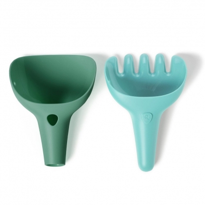 Jucarii nisip si gradina, sporturi si altele Raki, set pentru plaja si gradina, verde, Quut Toys, 2-8 ani