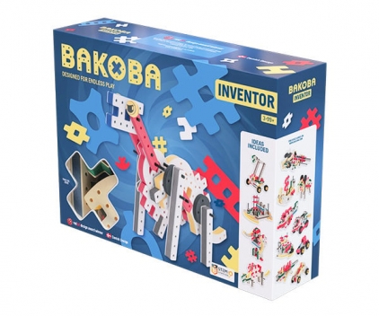 Jocuri logica, Montessori, STEM Kit STEM Inventor, Bakoba, varsta 3 - 6, 6 - 9 ani, Baiat