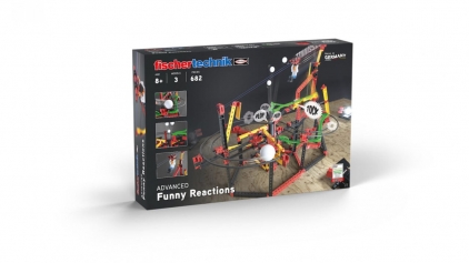 Jocuri logica, Montessori, STEM Kit STEM Circuite XL de reactii in lant traznite, Set constructie 682 piese, Fischertechnik, varsta 6 - 9, 9+ ani, Baiat, Fata