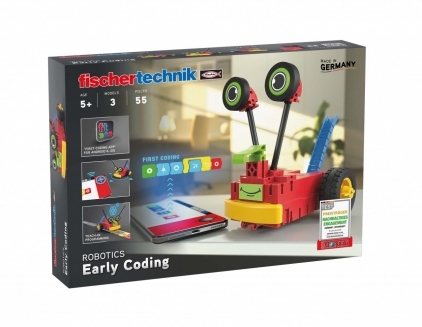 Jocuri logica, Montessori, STEM Kit STEM Early Coding, Invata sa programezi roboti, 33 piese, Fischertechnik, varsta 3 - 6, 6 - 9, 9+ ani, Baiat, Fata