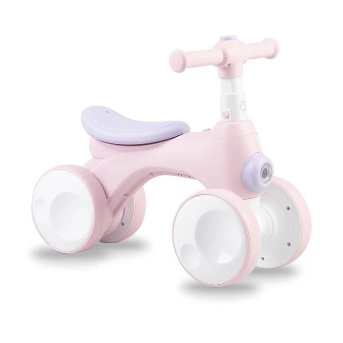 Biciclete, trotinete, role si altele Bicicleta copii fara pedale, 2 ani +, cu baloane de sapun, sunete si lumini, MoMi Tobis Pink