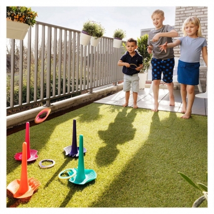 Jucarii nisip si gradina, sporturi si altele Triplet, jucarie multifunctionala pentru nisip, turcoaz, 2-8 ani