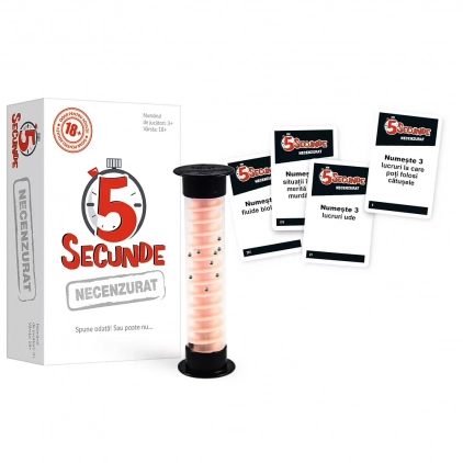 Jocuri strategie si indemanare Joc 5 Secunde Necenzurat, varianta pentru adulti, 18 ani+, varsta de la +15 ani la +15 ani