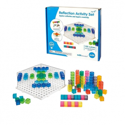 Jocuri logica, Montessori, STEM Set pentru explorarea reflexiei si simetriei, Edx Education, 5+ ani