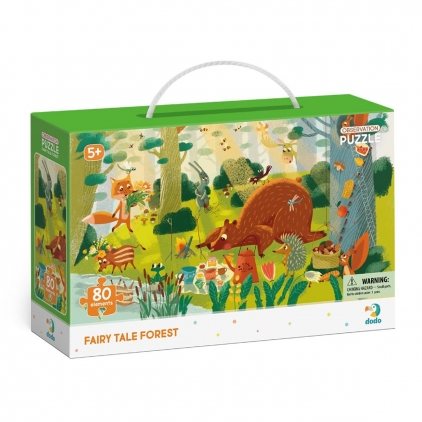 Jocuri puzzle Puzzle de observare, Padurea fermecata, 80 piese, 5-10