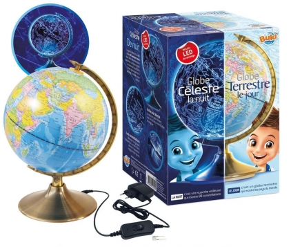 Jocuri logica, Montessori, STEM Glob pamantesc, observa structura Terra pe timp de zi si Bolta cerului noaptea