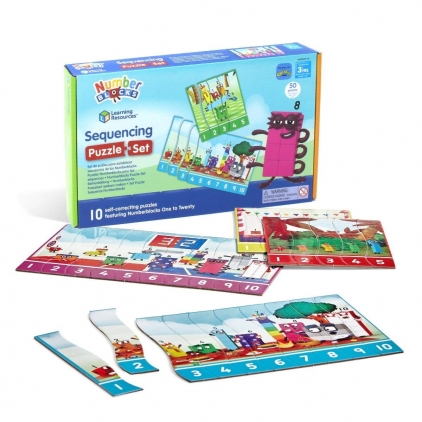 Jocuri puzzle Puzzle - Exersam numaratul de la 1 -20 - Numberblocks