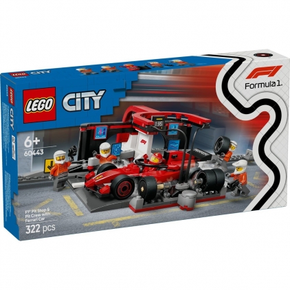 Disney Pixar Cars - masina cu telecomanda Lightning McQueen scara 1:24 Jada, varsta peste 4 ani LEGO City - Formula 1: Ferrari F1 Pit Stop cod Lego 60443, varsta peste 6 ani
