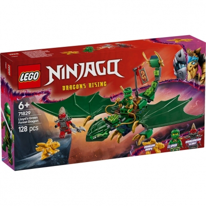 Luna cadourilor LEGO Ninjago - Dragonul verde de padure al lui Lloyd cod Lego 71829, varsta peste 6 ani