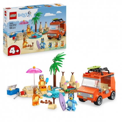 Luna cadourilor LEGO Bluey - Calatoria familiei lui Bluey cu masina la plaja cod Lego 11202 , varsta peste 4 ani