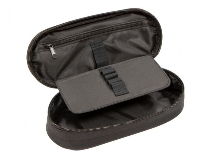 Rechizite scolare Penar neechipat oval 2 buzunare cu fermoar