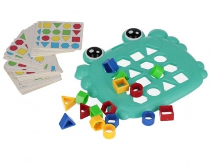 Jocuri strategie si indemanare Joc Educativ Forme Geometrice - Memorie, Rapiditate si Gandire Logica - pentru Copii 3 ani+