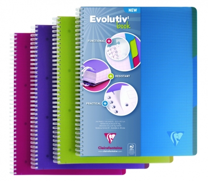  Caiet A4+ dictando 120 file spirala Clairefontaine Linicolor Evolutiv