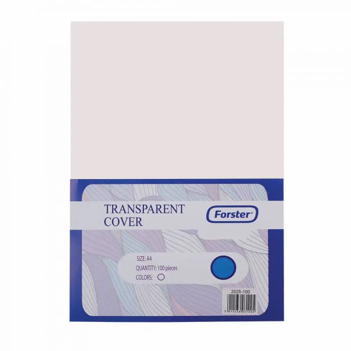 Aparate de indosariat, accesorii Coperta A4 PVC transparenta 200 microni 100 buc/set Forster