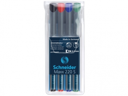  Marker OHP S fin permanent Schneider 4/set 220 0.4 mm