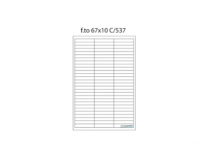 Etichete autocolante Etichete autocolante 67 x 10 mm 84/A4 100 coli/cutie Markin