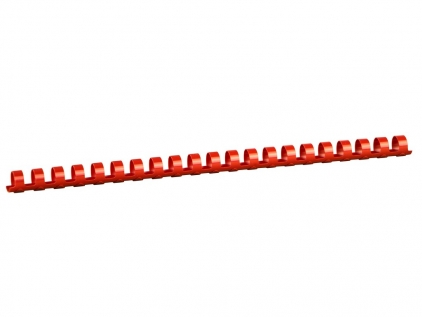 Aparate de indosariat, accesorii Spire plastic 14 mm 100/cutie rosu